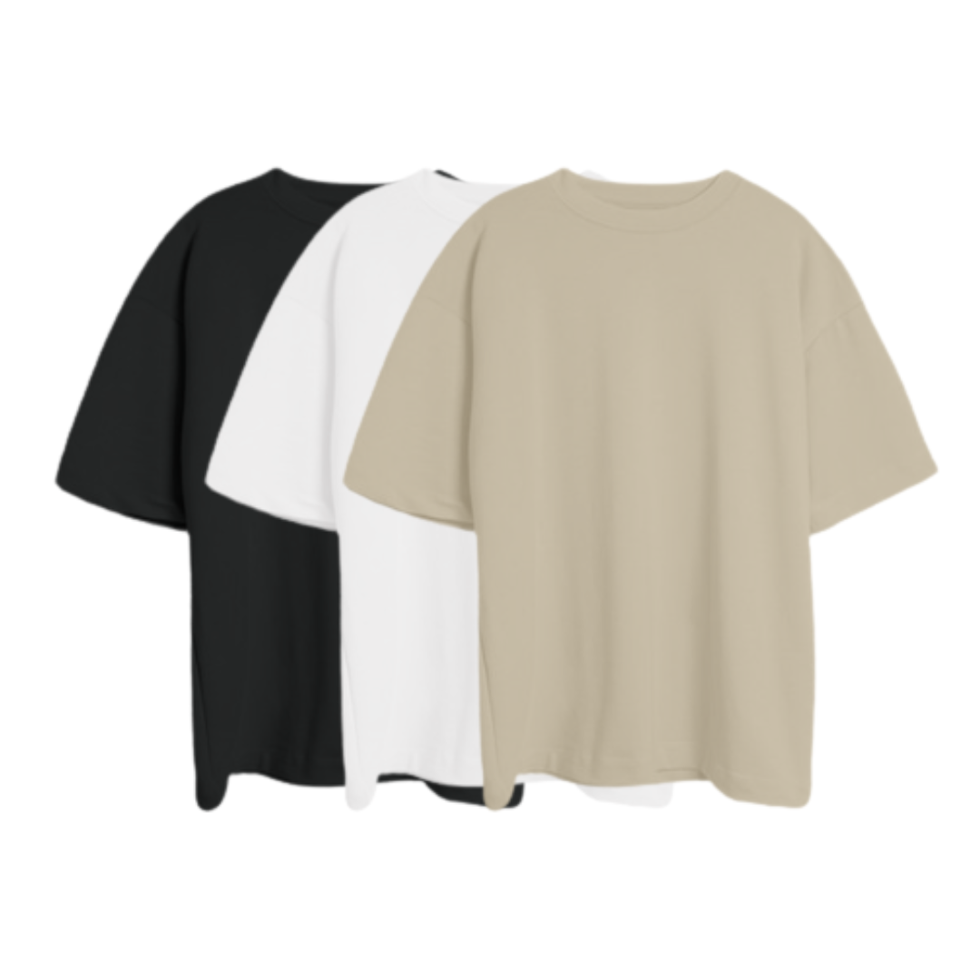 CAMISETA OVERSIZE x 2 Tela Burda PACK PERSONALIZADO